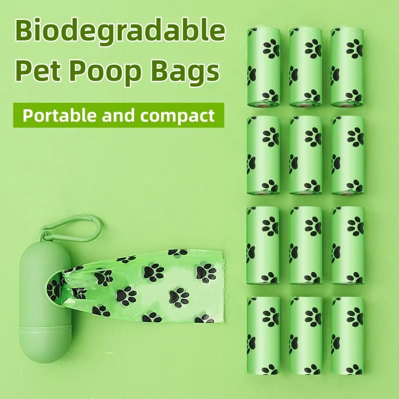 Eco-friendly and Biodegradable Pet Poop Bags for Dogs and Cats