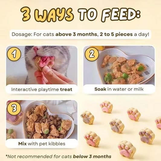 Go Love Paw Shaped Cat Treats
